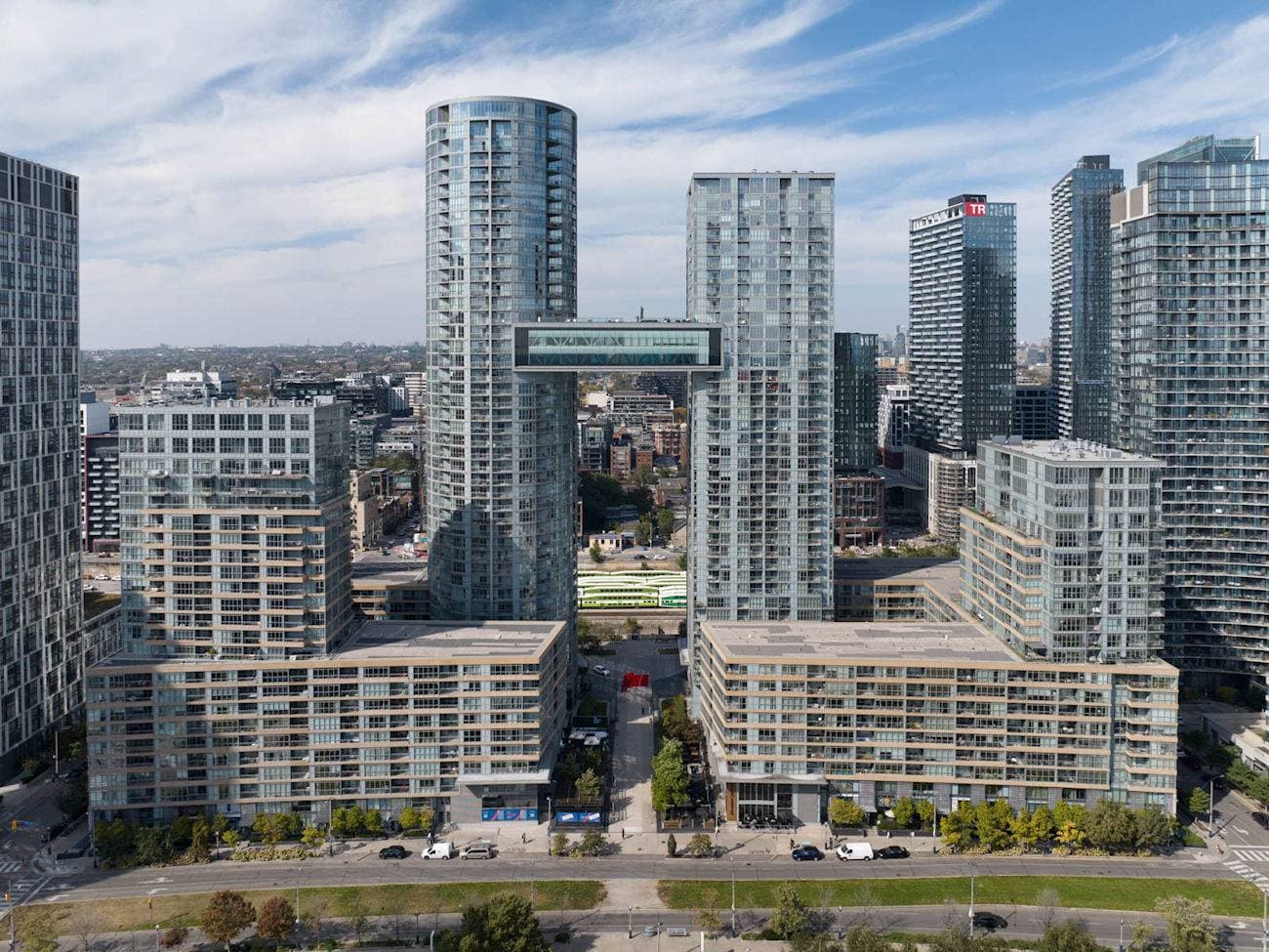 Elegant furnished condo interior in downtown Toronto managed by RivetStays